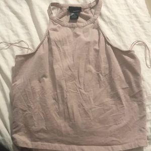 A wet seal cropped halster tank top